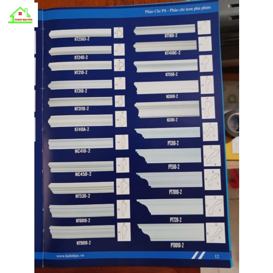 PS phào chỉ trơn phủ phim2
