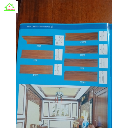 PS phào chỉ vân gỗ